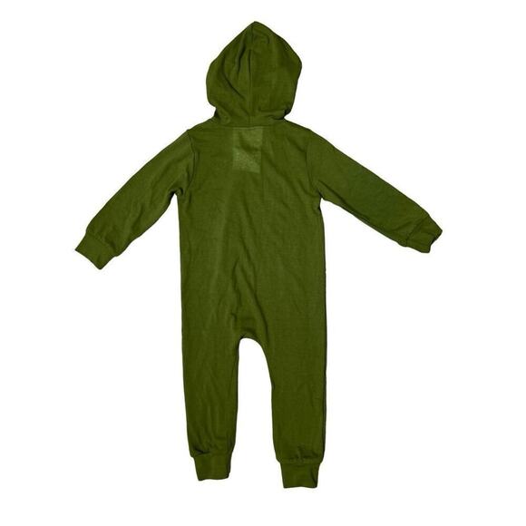 Kyte Baby Infant Olive Green Hooded Jersey Romper Bamboo Long Sleeve 2T Fall NWT - Picture 7 of 8